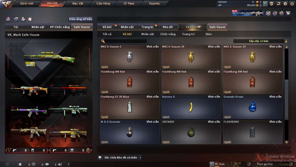 shop acc cf uy tin gia re